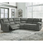 Goalie 5-Piece Manual Reclining Modular Sectional