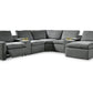 HARTSDALE 7-PIECE POWER RECLINING MODULAR SECTIONAL WITH CONSOLE AND CHAISE