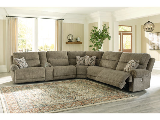 LUBEC 6-PIECE POWER RECLINING SECTIONAL