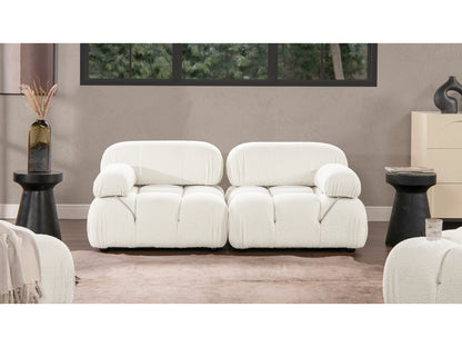 MARCEL BUBBLE CORDUROY MODULAR 2-PIECE LOVESEAT SOFA