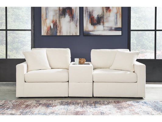 MODMAX 3-PIECE PERFORMANCE FABRIC MODULAR LOVESEAT WITH CONSOLE