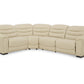 CENTER LINE 4-PIECE DUAL POWER LEATHER MODULAR RECLINING SECTIONAL