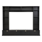 ON-TREND Large Wall Unit Entertainment Center with Bookshelves for TVs Up to 78'', Modern TV Console with Cabinets and Open Shelves, 4-in-1 TV Stand with Golden Handles, Black, 104.2''W*81.2''H