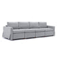 4-Seat Modular Sectional Sofa with Ottoman, Removable Cushions