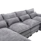 Oversized Chenille Fabric U-shaped Combination Sectional Sofa - Four-Seater