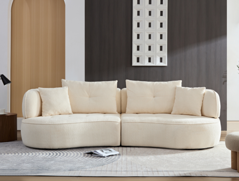 Curved Modular Sofa - 4-seat