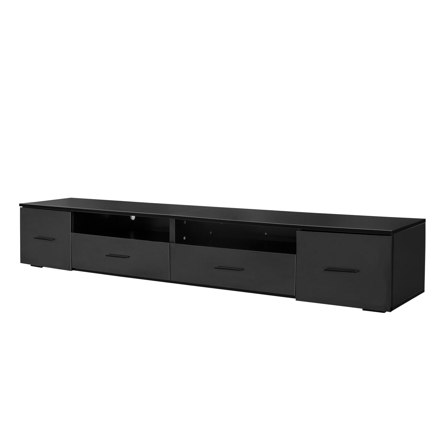 Modern Entertainment Center with LED Lights and Storage For up to 90" TV's