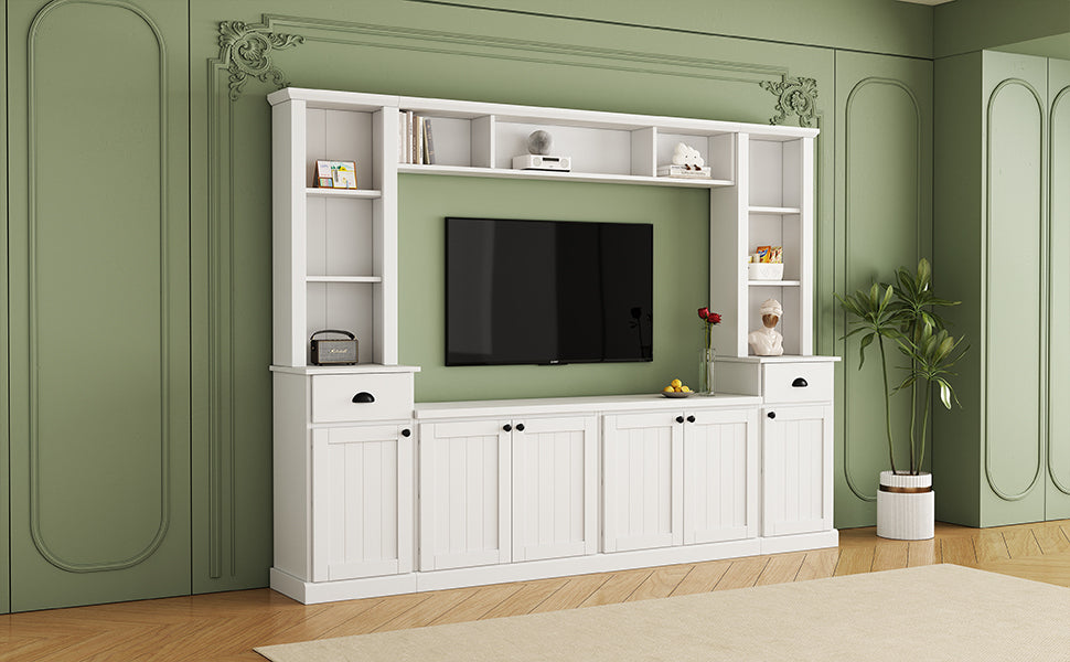 Home Entertainment Wall Unit For up to 75'' TV's   - (Adjustable Shelves)