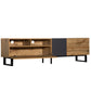 Modern TV Stand with Double Storage and Drop-Down Doors For up to 80'' TV's