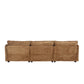 Boucle Fabric Oversized three-seat L-Shape Sectional