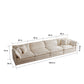 U Shaped Couch with Reversible Chaise