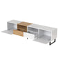 Modern TV Stand with 2 Cabinets & Open Storage Compartment for up to 85'' TV's