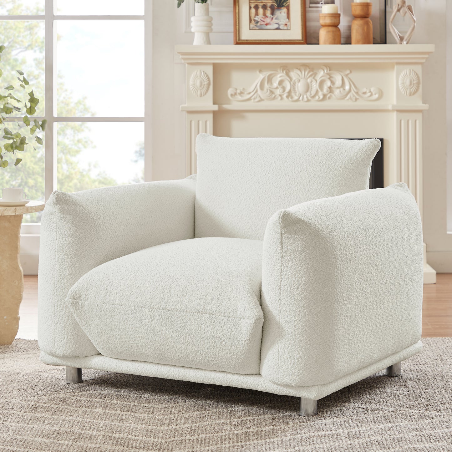 Sherpa Accent Chair Single Sofa