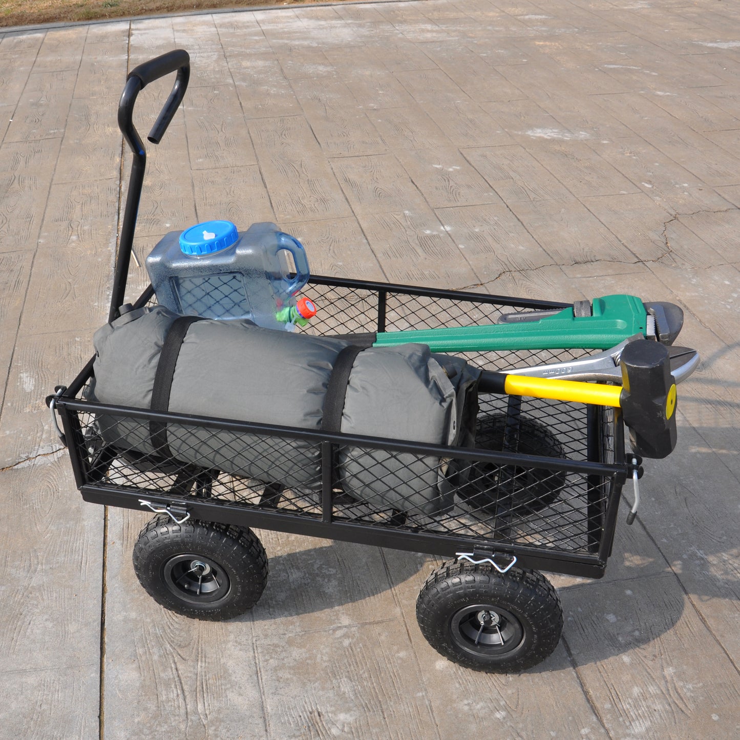 Wagon Cart Garden cart trucks make it easier to transport firewood TC1840BKG