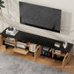 Modern TV Stand with 4 Cabinets & Open Shelves, for up to 80'' TV's