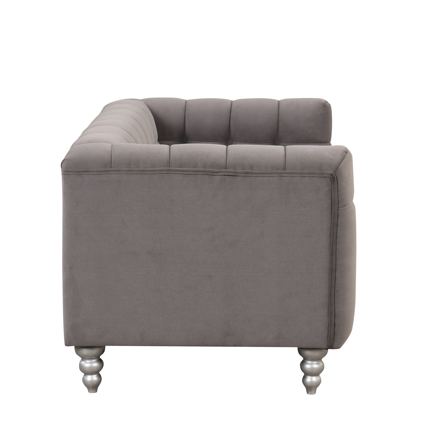 Modern Upholstered Sofa with Solid Wood Legs