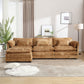 Boucle Fabric Oversized three-seat L-Shape Sectional