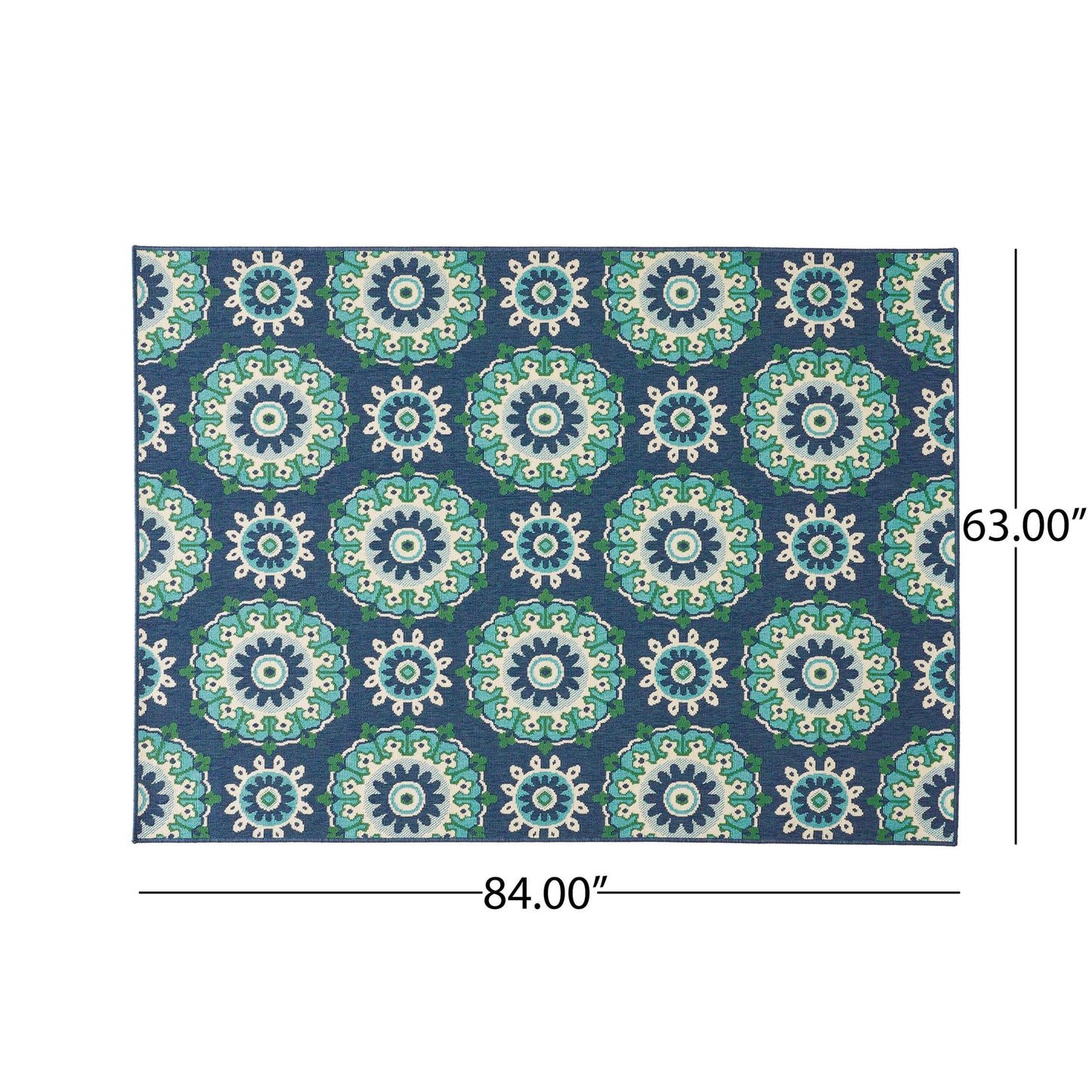 5'3" X 7' Outdoor Lounge Area Rug