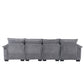 Oversized Chenille Fabric U-shaped Combination Sectional Sofa - Four-Seater