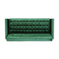 Velvet Straight Sofa With Square Arms