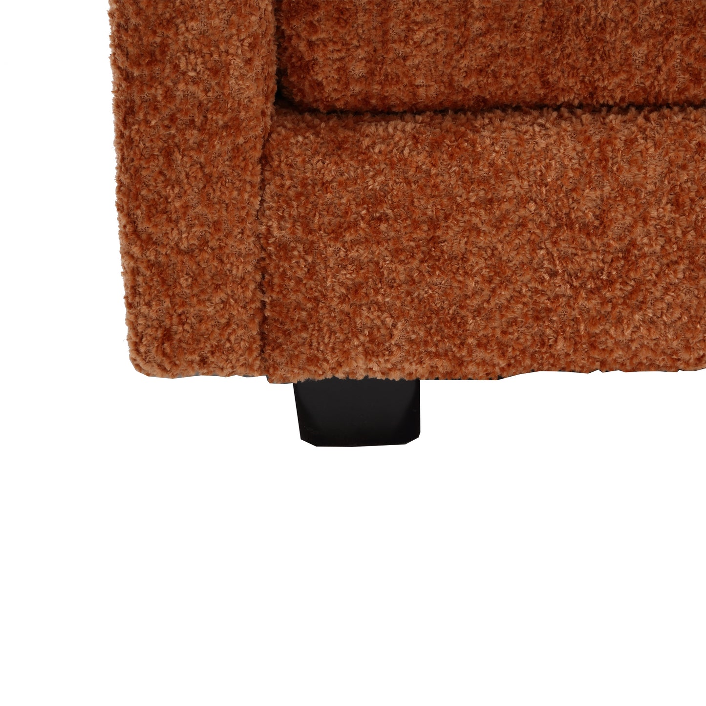 Oversized Boucle Fabric L-Shape Sectional - Movable Pedals with Detachable Armrests