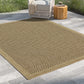 5 ft. 3 in. x 7 ft. 3 in. Jute/Black Indoor-Outdoor Area Rug