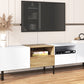 Modern TV Stand with 2 Cabinets & Open Storage Compartment for up to 85'' TV's