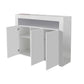 Sideboard Storage Cabinet with Muti- Colored LED Light & 3- Doors