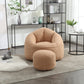 Bean Bag Sofa Chair, With Footrest