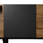 Modern TV Stand with Double Storage and Drop-Down Doors For up to 80'' TV's