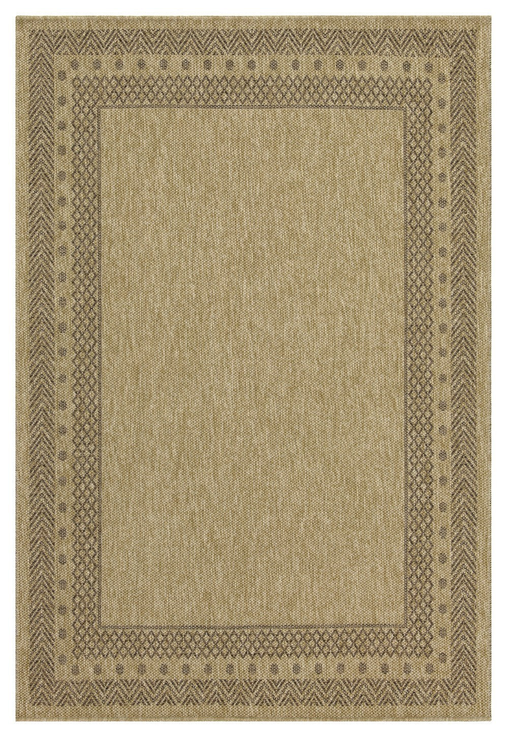 5 ft. 3 in. x 7 ft. 3 in. Jute/Black Indoor-Outdoor Area Rug