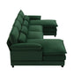 Velvet U-shaped Sectional Sofa