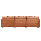 Oversized Boucle Fabric L-Shape Sectional - Movable Pedals with Detachable Armrests