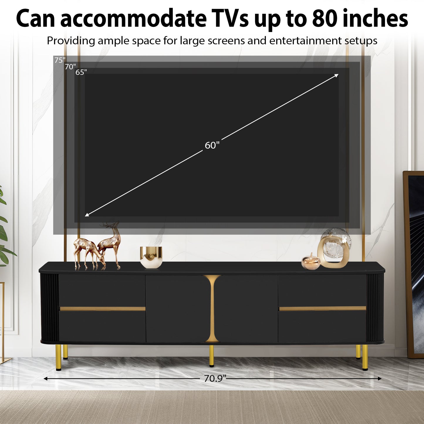 Modern TV Stand For up to 80" TV's