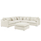 Modular L-Shaped Sectional Sofa- 6-Seats