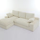 L Shaped 2 - Piece Corduroy Sectional