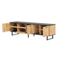 Modern TV Stand with 4 Cabinets & Open Shelves, for up to 80'' TV's