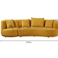 Luxury Teddy Fleece 2 piece Curved Sofa - with Swivel Armchair (360 Degrees)