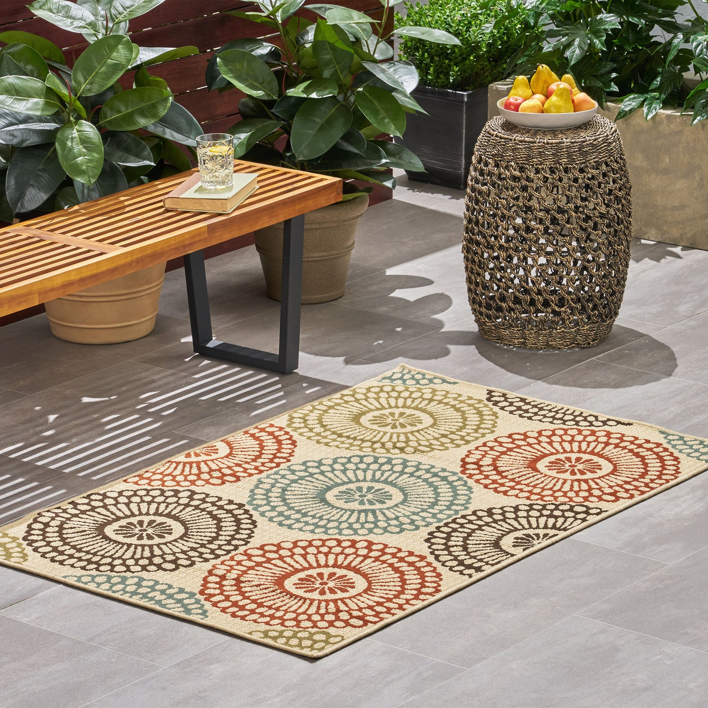 3'3" X 5' Outdoor Lounge Area Rug