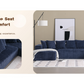 Corduroy L-Shaped Modular Sectional Sofa with Chaise