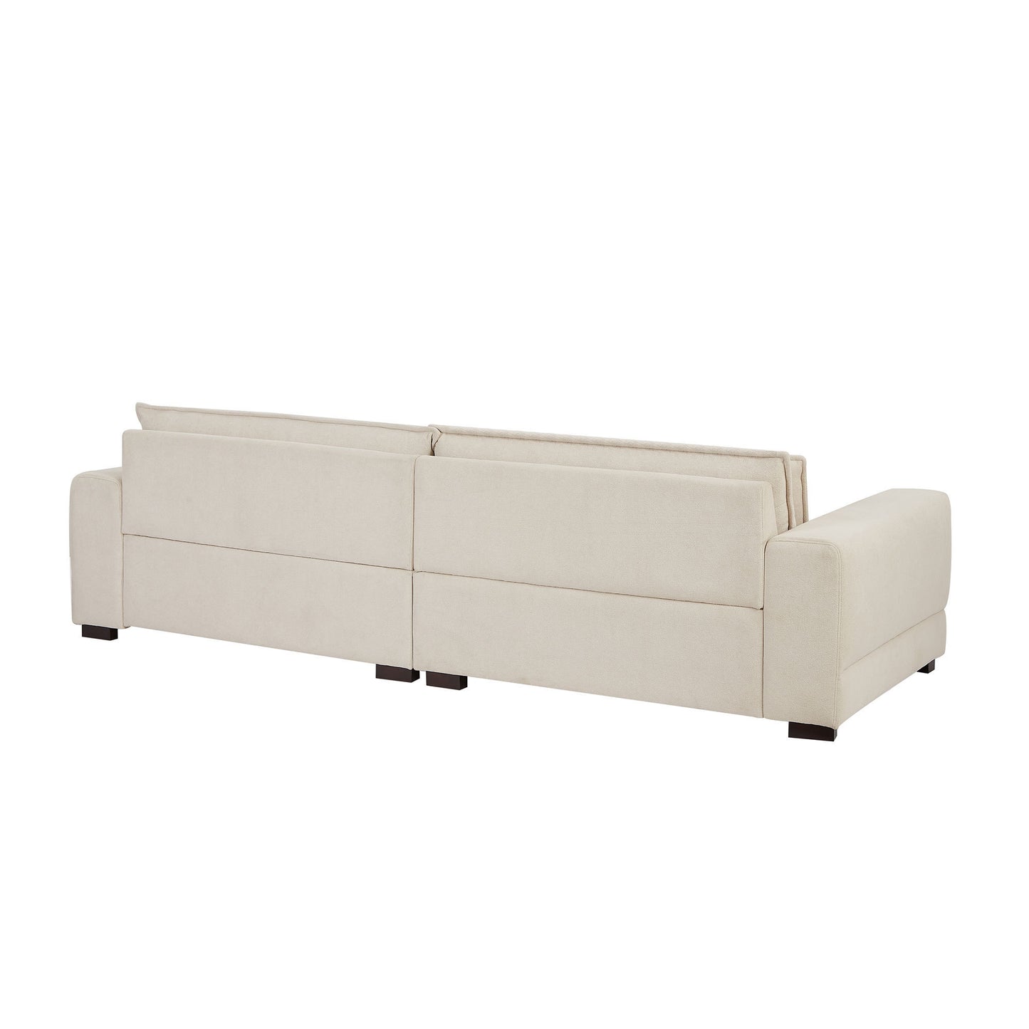 Mid-Century Sofa Couch Modern Upholstered Couch for Livingroom,Bedroom, Apartment, Home Office Beige