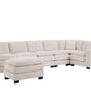 L Shaped 6-Seat Sofa Couch with Chaise Sectional