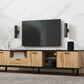 Modern TV Stand with 4 Cabinets & Open Shelves, for up to 80'' TV's