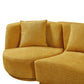 Luxury Teddy Fleece 2 piece Curved Sofa - with Swivel Armchair (360 Degrees)