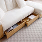 Convertible Folding Sofa Bed, Storage Ottoman & 2 Cupholders