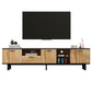 Modern TV Stand with 4 Cabinets & Open Shelves, for up to 80'' TV's