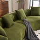 Curved Chenille Fabric Sofa