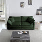 Modern Deep Seated Loveseat Sofa