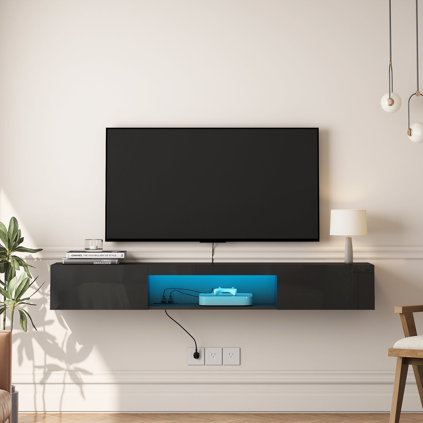 Floating Modern Entertainment Center For Up To 65" TV's