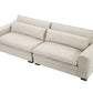 Mid-Century Sofa Couch Modern Upholstered Couch for Livingroom,Bedroom, Apartment, Home Office Beige